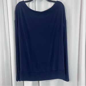 Athleta Women's Blue Boat Neck Top